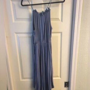 Elegant Blue Mini Dress